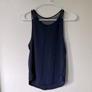 Navy lululemon Running Tank